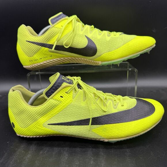 Nike Zoom Rival Volt Yellow Men’s Size 11.5 Sprint Shoes DC8753-700 - Picture 1 of 8